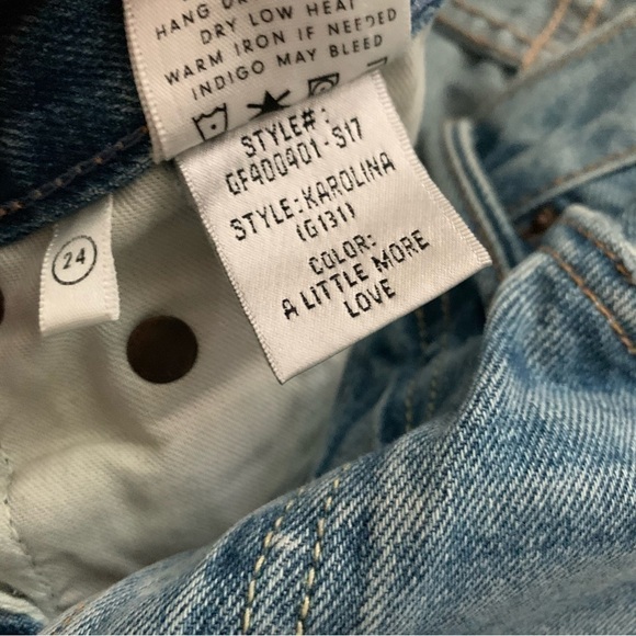 GRLFRND Karolina High Rise Skinny Distressed Jeans Butt Rip Little More Love 24 - Picture 15 of 15